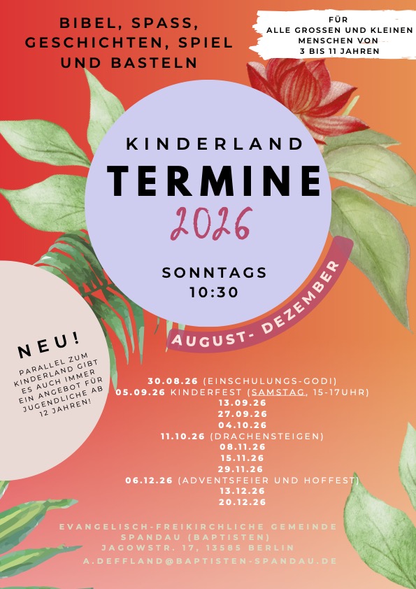 KINDERLAND August Dezember